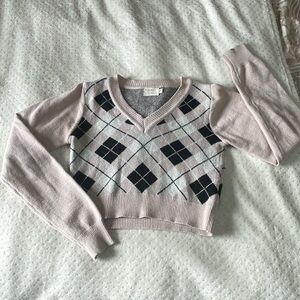 Super soft crop XS argyle sweater from Alter’d State